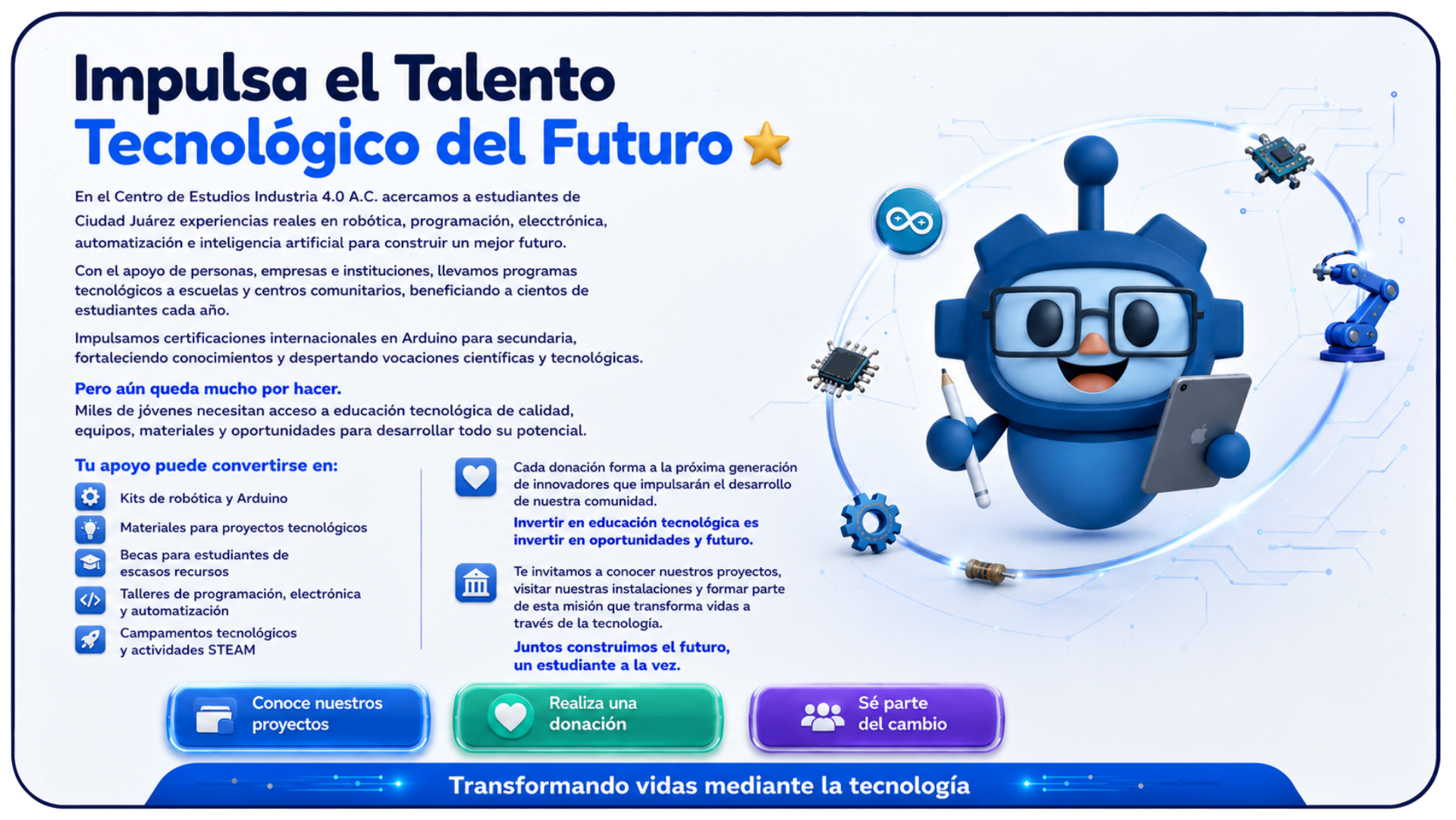 Impulsa el talento tecnológico del futuro — Centro de Estudios Industria 4.0