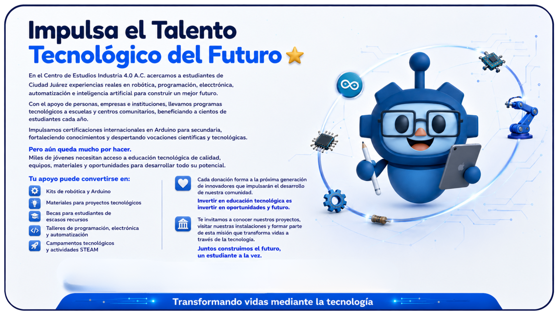 Impulsa el talento tecnológico del futuro — Centro de Estudios Industria 4.0